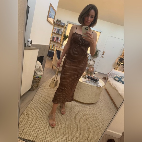 Ciao Lucia Brown Polka Dot Dress - Picture 10 of 10